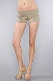 RVCA The Dem Shorts in Dark Khaki,Shorts for Women