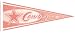 Dallas Cowboys Pink Football Pennant