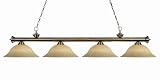Z-Lite 100704AB-GM16 4 Light Billiard in Antique Brass