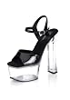 Women's 6 1/2 Inch Block Heel Platform Sandal With Ankle Strap