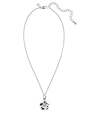 Sterling Silver Hibiscus Pendant Necklace