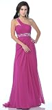 #1641 Chiffon One Shoulder Homecoming Pageant Evening Dress