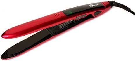Professional Ceramic Tourmaline Ionic Flat Iron Adjustable 265-445℉ Auto Shut Off 100-240V Dual Voltage Digital 1 Inch Titanium Ion Infused Hair Straightener