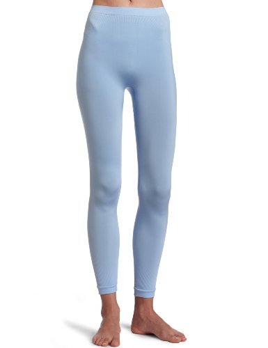 Duofold Womens Midweight Seamless Ankle Length Bottom,Placid Blue,Large/X-Large