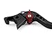 A pair of Short Billet Aluminum Clutch & Brake Levers Motorcycle Set Black for Honda CBR600 F2 F3 F4 F4i 1991 1992 1993 1994 1995 1996 1997 1998 1999 2000 2001 2002 2003 2004 2005 2006 2007 (H-626/F-18)