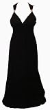 Black Grecian Maxi Dress, Long Dress