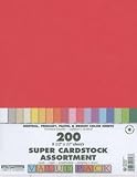Super Value Cardstock Pack 8.5x11 200/Pkg: Assorted