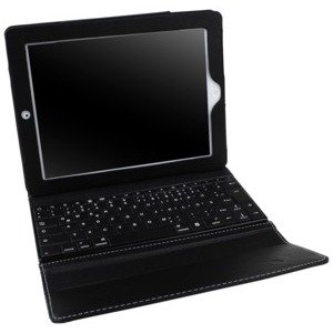 Tasche mit integrierter Bluetooth Tastatur QUERTZ schwarz für