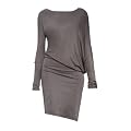 FourFlavor Modernes Abendkleid grau