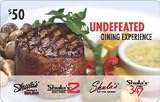 Shula's Steakhouse Gift Card Collection