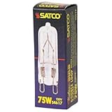 IMAGE OF Satco 75 Watt G9 120 Volt Halogen Clear Light Bulb
