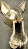 Mayer Mill Brass Smooth Fox Head Door Knocker