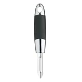 Kitchen Craft Master Class Soft Grip Short Handled Fixed Head Peeler, Stainless Steel