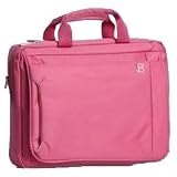 14.1 inch Pink Quad Compartment Laptop Notebook Carry Case / Briefcase / Shoulder Messenger Bag