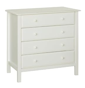 DaVinci Roxanne 4-Drawer Dresser, Antique White