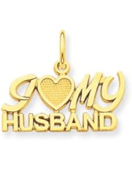 14k Gold I (Heart) My Husband Charm