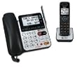 AT&T 84100 DECT 6.0 Corded/Cordless Phone, Black/Silver, 1 Base and 1 Handset