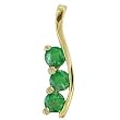 14K Yellow Gold Emerald Pendant