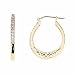 9ct Diamond Set Creole Earrings
