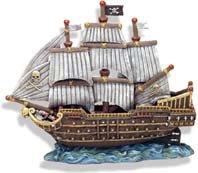 Blue Ribbon Pet Products Skull & Crossbones War Ship - EE1523