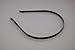 Black Colored Metal Headband - 1/6