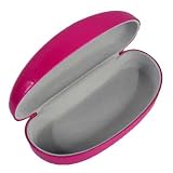 HOT PINK HARD SHELL PROTECTIVE GLASSES SUNGLASSES CASE by