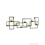 8 Candle Holder Geometric Wall Sconce Art Modern Decor by American Chateau