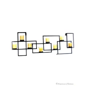 8 Candle Holder Geometric Wall Sconce Art / Modern Decor