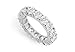 Diamond Eternity Ring : 18K White Gold - 5.00 CT Diamonds