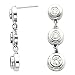 14K White or Yellow Gold Three-Stone Diamond Earrings - 1.00 Ct., 1.50 Ct. or 2.00 Ct. (ALSO AVAILABLE WITH GEMSTONES)