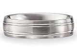 BENCHMARK 14K White Gold 6mm Classic Ring (Sz 4 - 8)