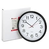 13-1/2 Diameter Indoor Wall Clock, Black Case