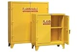 Heavy Duty Flammable Cabinet With Manual-Close Doors 60 Gallon