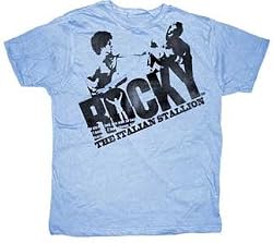 Rocky Halftone Italian Stallion Light Blue T-shirt Tee