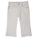7 For All Mankind - White "A" Pocket Cropped Jeans