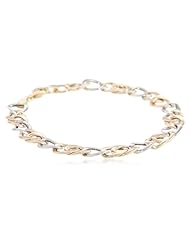 14k Two-Tone Gold Bracelet, 7.5"
