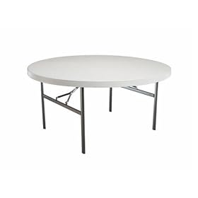 Lifetime 22970 60-Inch Round Folding Table (60 Inch Round Molded Top)
