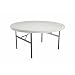 Lifetime, 5' Round Table,  60" Round Molded Top, White Granite color finish