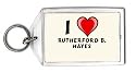 I Love Rutherford B. Hayes Keychain