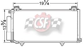 CSF 04-04 Scion xA Condenser ALUM PARALLEL FLOW 10446