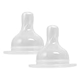 green sprouts Silicone Nipple, 2 Pack, Fast Flow