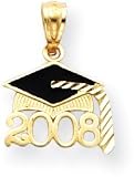Graduation Cap 2008 Enamel Charm, 14K Yellow Gold