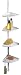 Kitchen & Housewares : Telescopic Shower Corner, Compact, white, 145-265 cm