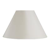 Laura Ashley SFE414 Classic 14.5-Inch Empire Shade, Vanilla