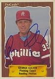 George Culver, Reading Phillies - Phillies Affiliate Autographed Card