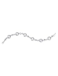Sterling Silver Hearts Of Promise Link Cz Bracelet