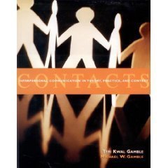 Contacts: Interpersonal Communication In Theory - Practice - And Context Contacts: Interpersonal Communication In Theory - Practice - And Context