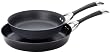Circulon Symmetry Hard Anodized Nonstick Open Skillets, 2-Pack