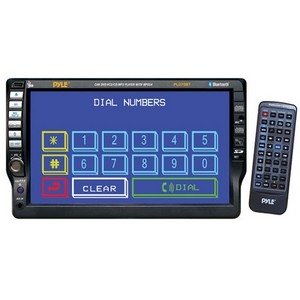 PYLE PLD70BT 7-Inch TFT Touch Screen DVD/VCD/CD/MP3/CD-R/USB/AM/FM/RDS Receiver and Bluetooth System