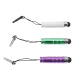 SODIAL- 3x Universal Touch Screen Mini Stylus Pen with 3.5mm Adapter Plug
